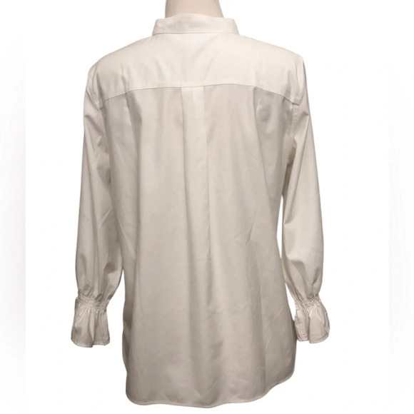 Chico’s No Iron-Stretch Leafy Blossoms Pullover Top - Picture 6 of 10